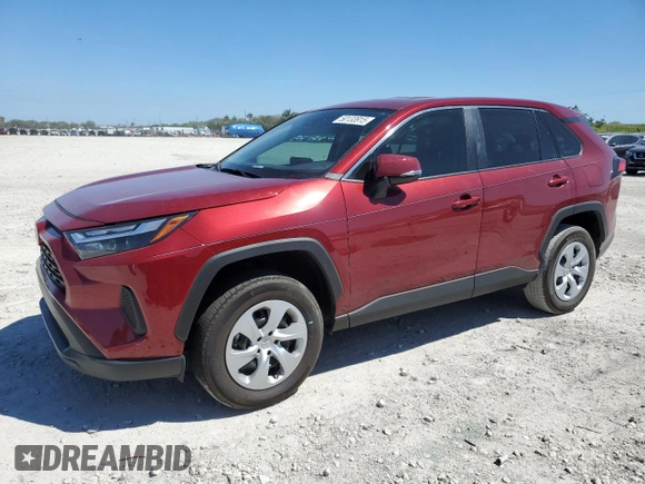 2025 Toyota RAV4 LE with VIN 2T3K1RFV4SW375465, listed as a Copart auction lot 50133915 with 4,170 mi miles and Salvage Title. Bid and sale history available at carsss.com. Image 1.