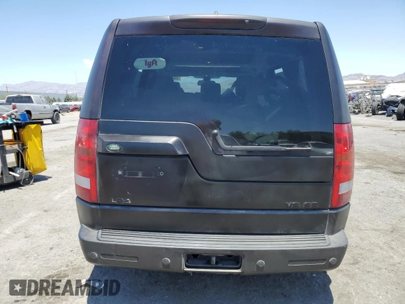 2008 Land Rover LR3 SE with VIN SALAE25428A465973, listed as a Copart auction lot 54921553 with 252,297 mi miles and Salvage title. Bid and sale history available at DreamBid. Image 6.