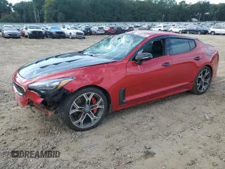 2020 Kia Stinger GT with VIN KNAE35LC4L6079560, listed as a Copart auction lot 72028704 with 50,434 mi miles and Salvage Title. Bid and sale history available at DreamBid. Image 1.