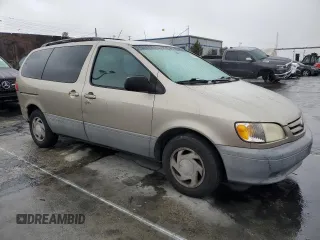2001 Toyota Sienna LE with VIN 4T3ZF13C61U360050, listed as a Copart auction lot 49151345 with 225,181 mi miles and Salvage Title. Bid and sale history available at carsss.com. Image 4.