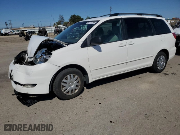 2008 Toyota Sienna CE with VIN 5TDZK23C08S220444, listed as a Copart auction lot 56573755 with 168,584 mi miles and Clean Title. Bid and sale history available at DreamBid. Image 1.