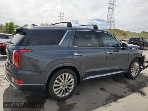 2020 Hyundai Palisade Limited with VIN KM8R5DHE2LU150667, listed as a Copart auction lot 56534995 with 108,441 mi miles and Salvage title. Bid and sale history available at DreamBid. Image 3.