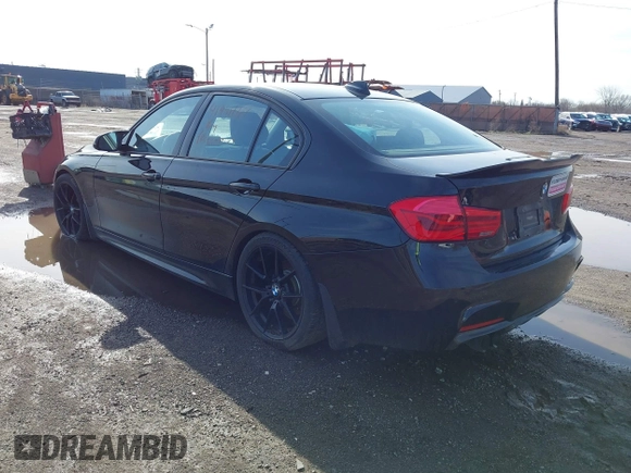2015 BMW 3 Series 328i xDrive with VIN WBA3B3C51FF548592, listed as a IAAI auction lot 41941167 with 87,124 mi miles. Bid and sale history available at carsss.com. Image 3.