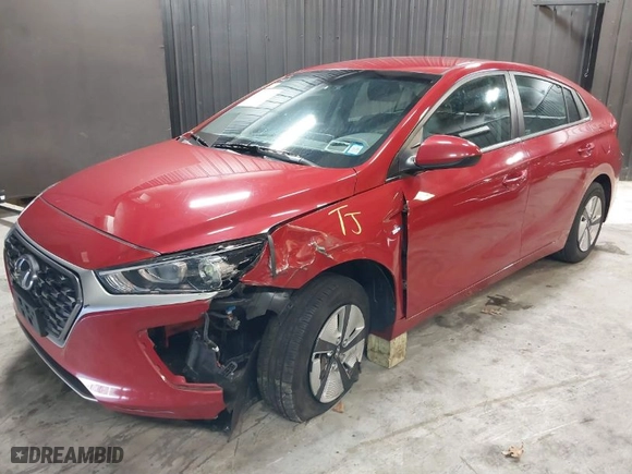 2020 Hyundai Ioniq Hybrid Blue with VIN KMHC65LC4LU227764, listed as a IAAI auction lot 41759807 with 54,598 mi miles. Bid and sale history available at carsss.com. Image 6.