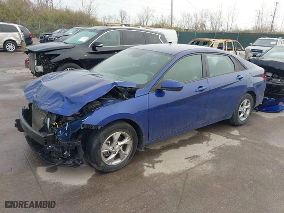 2022 Hyundai Elantra SE with VIN 5NPLL4AG4NH062521, listed as a IAAI auction lot 40909633 with 26,362 mi miles. Bid and sale history available at carsss.com. Image 2.