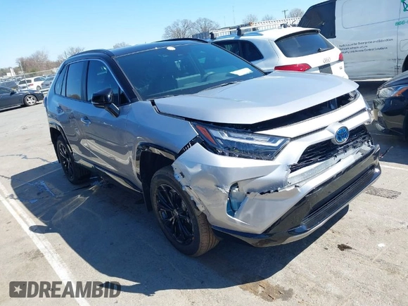 2024 Toyota RAV4 Hybrid XSE with VIN 4T3E6RFV7RU168500, listed as a IAAI auction lot 41750864 with 5,965 mi miles. Bid and sale history available at carsss.com. Image 1.