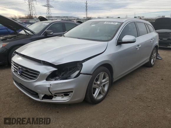 2015 Volvo V60 T5 Drive-E Premier with VIN YV140MEKXF1242830, listed as a Copart auction lot 83890754 with 138,563 mi miles and Salvage Title. Bid and sale history available at carsss.com. Image 1.