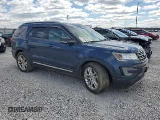 2017 Ford Explorer XLT with VIN 1FM5K8D87HGA74576, listed as a Copart auction lot 52986425 with Not Provided miles and Salvage Title. Bid and sale history available at DreamBid. Image 4.