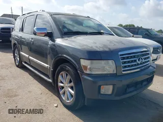 2009 Infiniti QX56 with VIN 5N3AA08D09N901817, listed as a IAAI auction lot 42562127 with 210,580 mi miles and . Bid and sale history available at DreamBid. Image 1.
