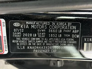 2013 Kia Rio EX with VIN KNADN4A3XD6150037, listed as a IAAI auction lot 42487891 with 150,999 mi miles and . Bid and sale history available at DreamBid. Image 9.