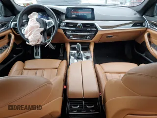2019 BMW 5 Series 540i xDrive with VIN WBAJE7C57KWW14577, listed as a Copart auction lot 45013375 with 61,383 mi miles and Salvage Title. Bid and sale history available at carsss.com. Image 8.