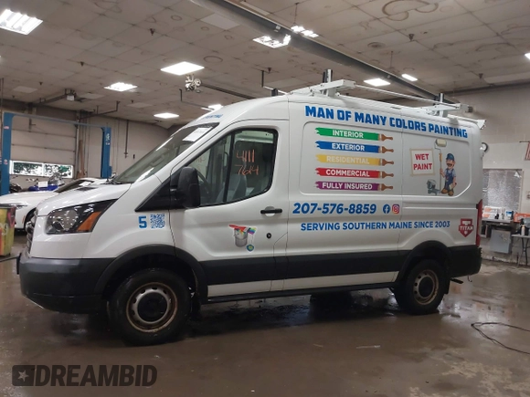 2018 Ford Transit with VIN 1FTYR1CM6JKA12527, listed as a IAAI auction lot 41117614 with 93,048 mi miles and . Bid and sale history available at DreamBid. Image 15.