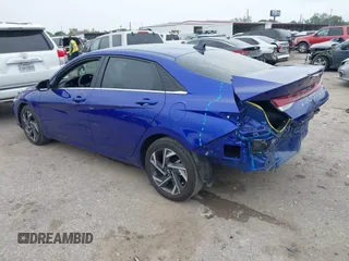 2024 Hyundai Elantra SEL with VIN KMHLS4DGXRU820304, listed as a IAAI auction lot 41895332 with 5,414 mi miles and . Bid and sale history available at DreamBid. Image 3.