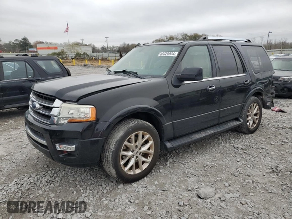 2016 Ford Expedition Limited z VIN 1FMJU1KT9GEF52787, wystawiony jako Copart lot #85326934 z przebiegiem 147 639 mil mil oraz Szkoda całkowita • Salvage title. Historia ofert i sprzedaży dostępna na DreamBid. Obrazek 1.