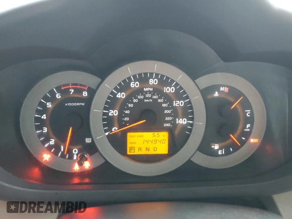 2007 Toyota RAV4 with VIN JTMZK33V475006973, listed as a Copart auction lot 86662754 with 144,940 mi miles and Salvage Title. Bid and sale history available at DreamBid. Image 9.