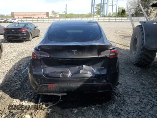 2024 Tesla Model Y Long Range with VIN 7SAYGDEE7RA307013, listed as a Copart auction lot 54767595 with 12,953 mi miles and Salvage Title. Bid and sale history available at DreamBid. Image 6.