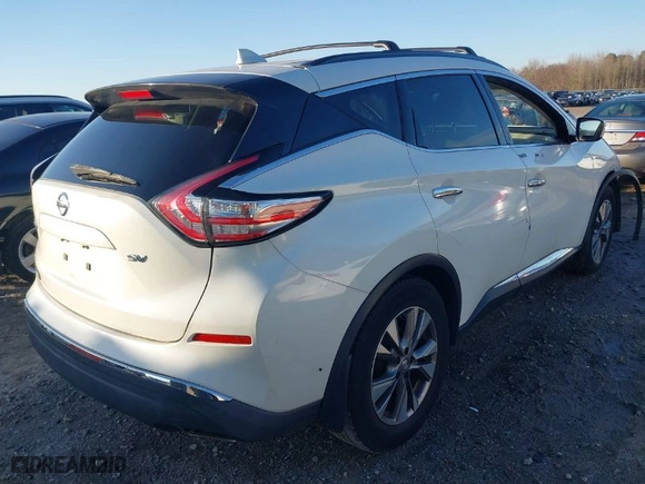 2016 Nissan Murano S with VIN 5N1AZ2MG4GN157682, listed as a IAAI auction lot 41468360 with 196,574 mi miles. Bid and sale history available at carsss.com. Image 4.