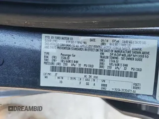 2015 Ford Fiesta SE with VIN 3FADP4BJ8FM135510, listed as a Copart auction lot 49908925 with 121,890 mi miles and Clean Title. Bid and sale history available at DreamBid. Image 10.