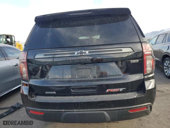 2021 Chevrolet Tahoe RST with VIN 1GNSKRKT8MR285506, listed as a Copart auction lot 43118385 with 84,201 mi miles and Salvage Title. Bid and sale history available at carsss.com. Image 6.