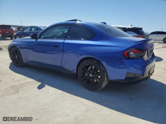 2024 BMW 2 Series 230i with VIN 3MW23CM08R8E17491, listed as a Copart auction lot 48576425 with 10,150 mi miles and Salvage Title. Bid and sale history available at carsss.com. Image 2.