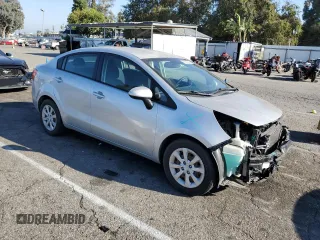 2013 Kia Rio LX with VIN KNADM4A35D6123928, listed as a Copart auction lot 72975324 with 63,758 mi miles and Salvage Title. Bid and sale history available at carsss.com. Image 4.