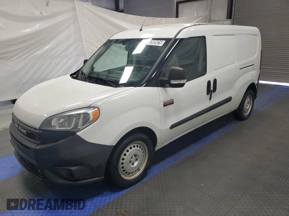 2020 Ram ProMaster City Cargo Tradesman with VIN ZFBHRFAB9L6S43385, listed as a Copart auction lot 55288925 with 221,483 mi miles and Clean title. Bid and sale history available at DreamBid. Image 1.