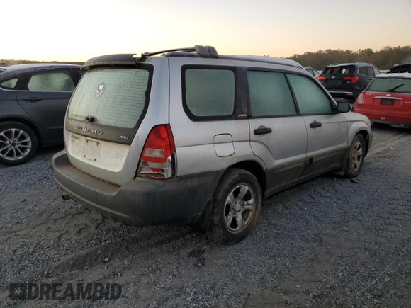 2003 Subaru Forester X with VIN JF1SG63653H718081, listed as a Copart auction lot 76285394 with 0 mi miles and Salvage Title. Bid and sale history available at carsss.com. Image 3.