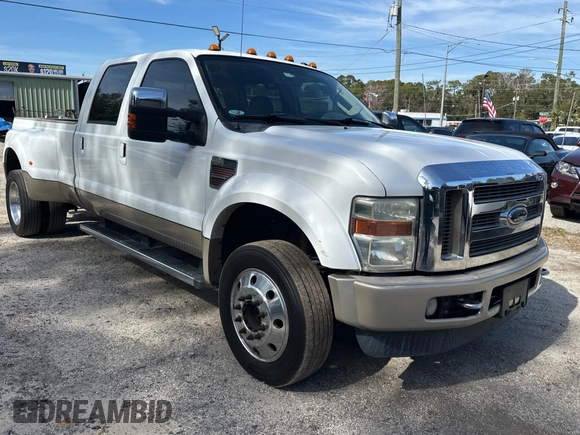 2009 Ford Super Duty F-450 DRW XL with VIN 1FTXW43R29EA82957, listed as a Copart auction lot 43189425 with 138,847 mi miles and Clean Title. Bid and sale history available at carsss.com. Image 1.