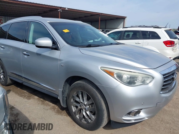2015 Infiniti QX60 with VIN 5N1AL0MM8FC556374, listed as a IAAI auction lot 41931000 with 136,912 mi miles and . Bid and sale history available at DreamBid. Image 1.