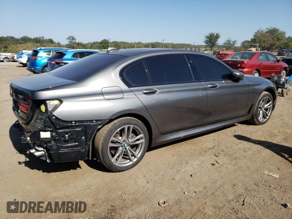 2019 BMW 7 Series 750i xDrive with VIN WBA7F2C50KB239939, listed as a Copart auction lot 71410423 with 52,428 mi miles. Bid and sale history available at carsss.com. Image 3.