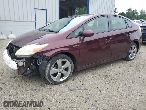 2013 Toyota Prius One with VIN JTDKN3DU2D5578523, listed as a Copart auction lot 63744665 with 275,407 mi miles and Salvage title. Bid and sale history available at DreamBid. Image 1.