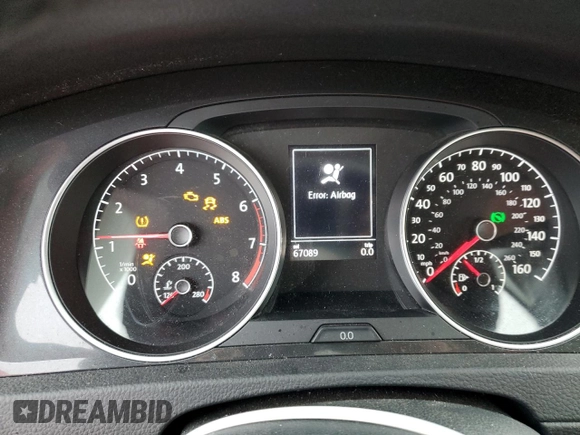 2019 Volkswagen Golf SportWagen S with VIN 3VWY57AU3KM501444, listed as a Copart auction lot 81209003 with 67,089 mi miles. Bid and sale history available at carsss.com. Image 9.