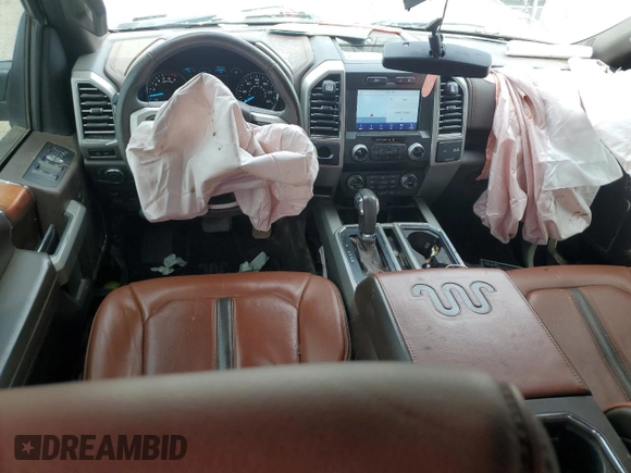 2019 Ford F-150 XL with VIN 1FTEW1C41KFB19166, listed as a Copart auction lot 53800144 with 97,876 mi miles and Salvage Title. Bid and sale history available at DreamBid. Image 8.
