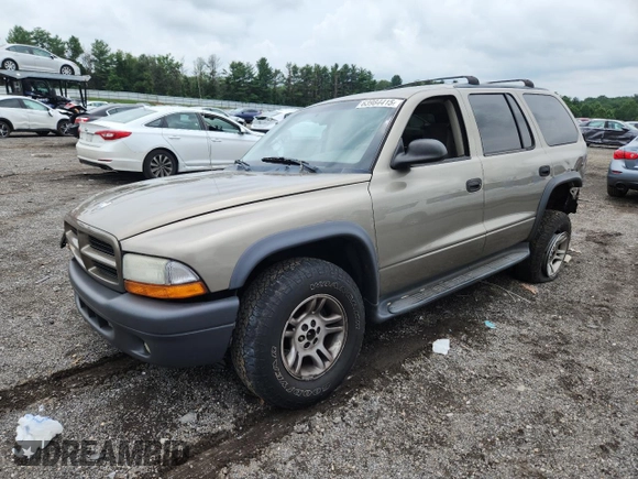 2003 Dodge Durango Sport z VIN 1D4HS38N53F623889, wystawiony jako Copart lot #63984415 z przebiegiem 262 029 mil mil oraz Szkoda całkowita • Salvage title. Historia ofert i sprzedaży dostępna na DreamBid. Obrazek 1.