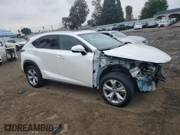 2017 Lexus NX with VIN JTJYARBZ4H2052244, listed as a Copart auction lot 47969575 with 58,228 mi miles and Salvage Title. Bid and sale history available at carsss.com. Image 4.