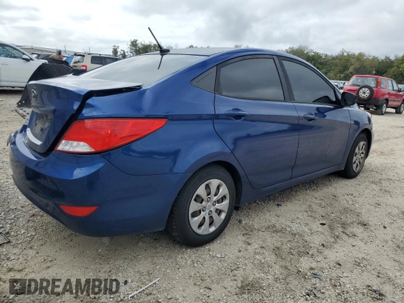 2017 Hyundai Accent SE with VIN KMHCT4AE5HU279435, listed as a Copart auction lot 87079404 with 126,166 mi miles and Salvage Title. Bid and sale history available at carsss.com. Image 3.