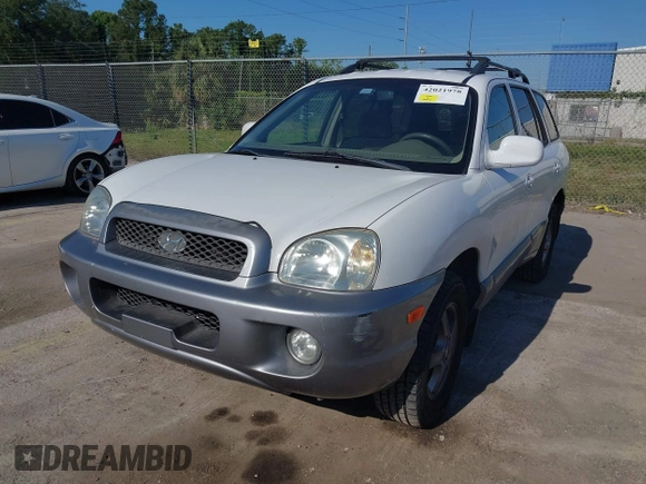 2004 Hyundai Santa Fe GLS with VIN KM8SC73D74U675555, listed as a IAAI auction lot 42021978 with 198,778 mi miles. Bid and sale history available at carsss.com. Image 2.
