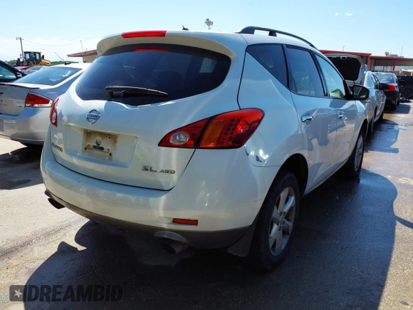 2010 Nissan Murano SL with VIN JN8AZ1MW9AW123166, listed as a IAAI auction lot 42096111 with 254,935 mi miles. Bid and sale history available at carsss.com. Image 4.