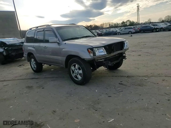 2005 Toyota Land Cruiser with VIN JTEHT05J952072785, listed as a Copart auction lot 46064555 with 184,943 mi miles and Salvage Title. Bid and sale history available at carsss.com. Image 12.