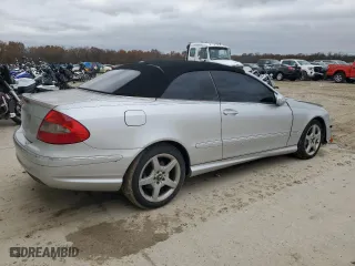 2006 Mercedes-Benz CLK-Class 5.0L with VIN WDBTK75G56T069553, listed as a Copart auction lot 80439254 with 84,715 mi miles and Salvage Title. Bid and sale history available at carsss.com. Image 3.