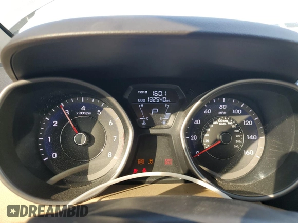 2013 Hyundai Elantra GLS with VIN 5NPDH4AE9DH268713, listed as a Copart auction lot 53203525 with 132,540 mi miles and Salvage title. Bid and sale history available at DreamBid. Image 9.