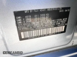 2015 Subaru Legacy 2.5i with VIN 4S3BNAA62F3062882, listed as a Copart auction lot 52235055 with 175,169 mi miles and Clean Title. Bid and sale history available at carsss.com. Image 10.