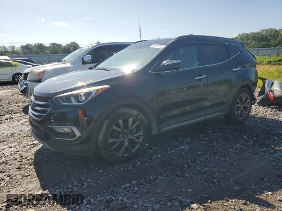 2018 Hyundai Santa Fe Ultimate with VIN 5XYZW4LA2JG532511, listed as a Copart auction lot 60901015 with 56,691 mi miles and Salvage title. Bid and sale history available at DreamBid. Image 1.