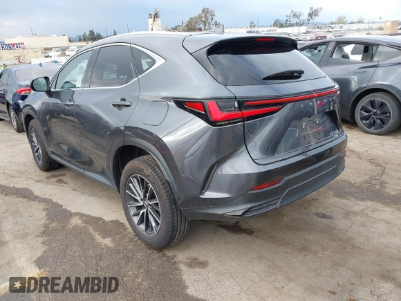 2022 Lexus NX with VIN JTJAKCEZ7N2003025, listed as a IAAI auction lot 41763745 with 74,157 mi miles. Bid and sale history available at carsss.com. Image 3.