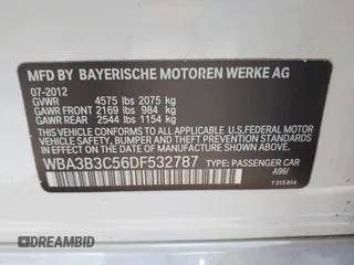2013 BMW 3 Series 328i xDrive z VIN WBA3B3C56DF532787, wystawiony jako IAAI lot #42680965 z przebiegiem 152 352 mil mil oraz . Historia ofert i sprzedaży dostępna na DreamBid. Obrazek 9.