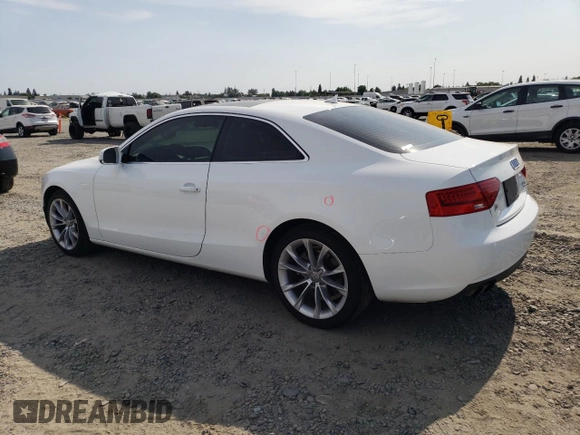2013 Audi A5 Premium with VIN WAUCFAFR3DA038133, listed as a Copart auction lot 60104635 with 114,514 mi miles and Salvage title. Bid and sale history available at DreamBid. Image 2.