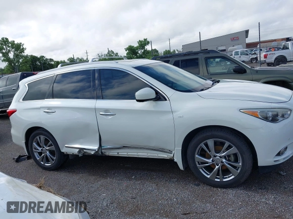 2015 Infiniti QX60 with VIN 5N1AL0MM4FC529446, listed as a IAAI auction lot 42367041 with 116,481 mi miles and . Bid and sale history available at DreamBid. Image 13.