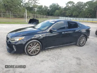 2016 Kia Optima SXL Turbo with VIN 5XXGV4L24GG120400, listed as a Copart auction lot 58501145 with 181,459 mi miles and Salvage title. Bid and sale history available at DreamBid. Image 1.