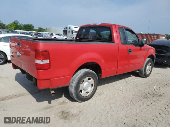 2007 Ford F-150 XL with VIN 1FTRF12247NA44414, listed as a Copart auction lot 53447705 with 144,243 mi miles and Salvage Title. Bid and sale history available at carsss.com. Image 3.