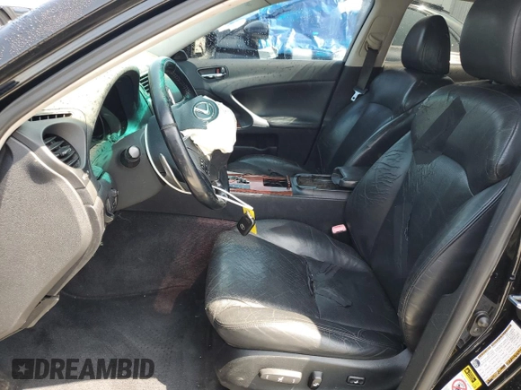 2008 Lexus IS 350 with VIN JTHBE262382013936, listed as a Copart auction lot 56184245 with Not provided miles and Salvage title. Bid and sale history available at DreamBid. Image 7.